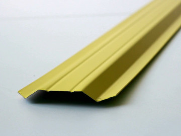 Штакетник трапециевидный узкий 100 мм (толщина 0,5 мм), RAL 1018 Желтый, полиэстер односторонний